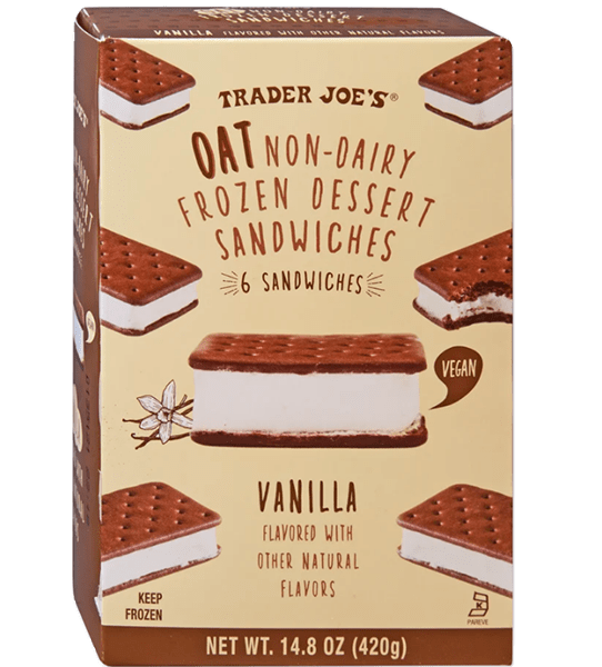 Trader Joe's Oat NonDairy Frozen Dessert Sandwiches »